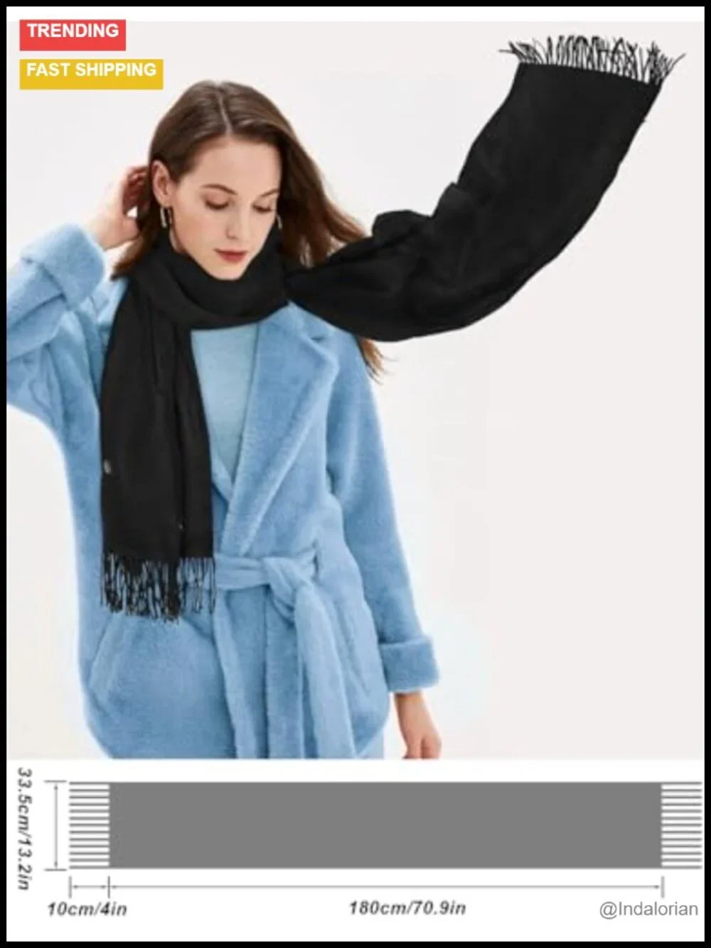 Heated Scarf with Rechargeable Battery, Electric Neck Warmer, 3 Heat Settings,